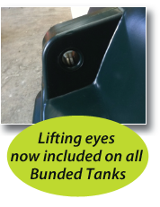 Lifting eyes fitted as standard